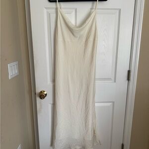 Topshop Cream Slip Dress